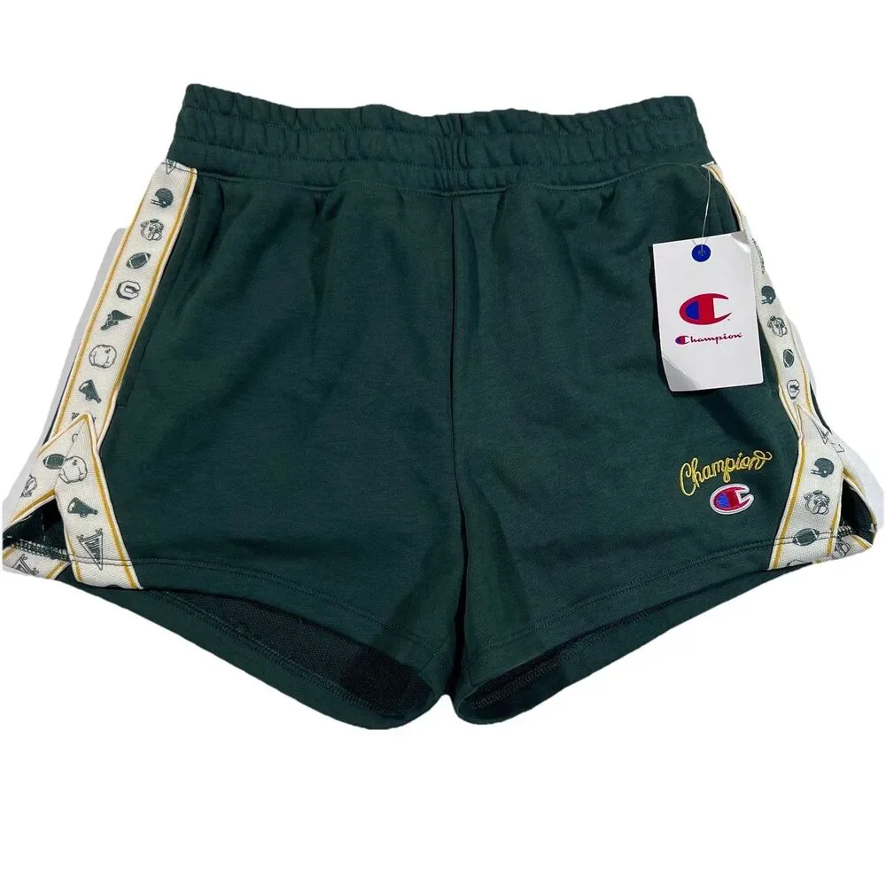 Champion Elective Sport Motif Taping Athletic Shorts Green Women's Size XS NWT! - Picture 1 of 6